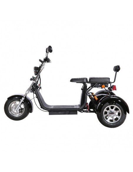 City Coco CP3 Elektroroller mit 3 Rädern, 2000 Watt, 2 Sitzplätzen und Korb – Bild 4