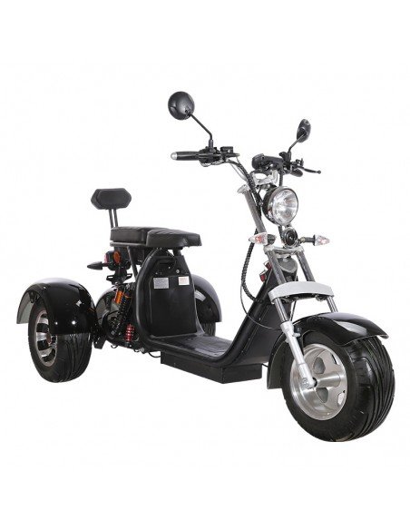 City Coco CP3 Elektroroller mit 3 Rädern, 2000 Watt, 2 Sitzplätzen und Korb – Bild 5