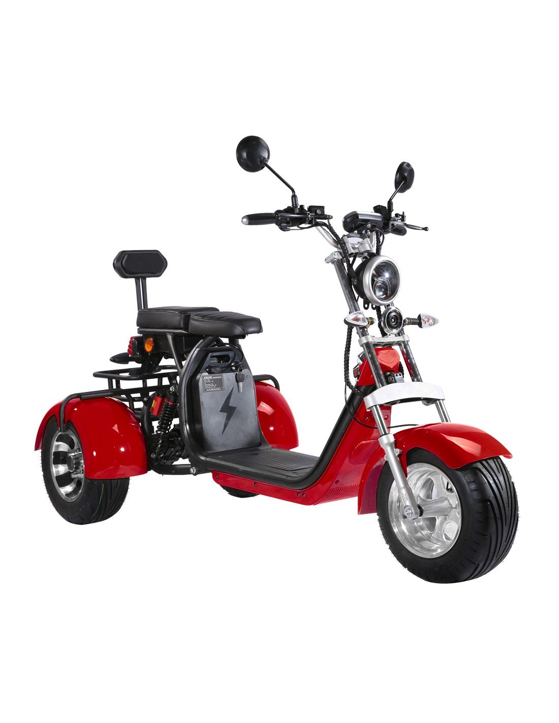 City Coco CP3 Elektroroller mit 3 Rädern, 2000 Watt, 2 Sitzplätzen und Korb