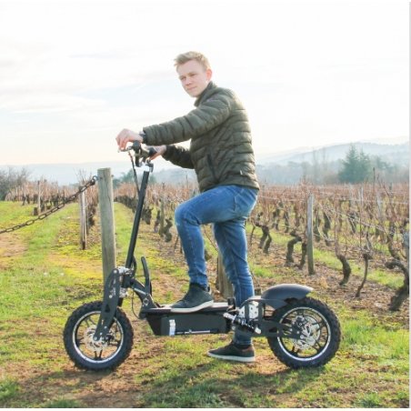 E-Scooter Cross mit Sitz, geländegängig, 1000 Watt, Lithium-Akku – Bild 6