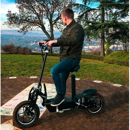 E-Scooter Cross mit Sitz, geländegängig, 1000 Watt, Lithium-Akku – Bild 7