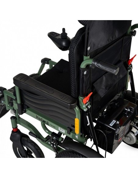 Klappbarer Elektrorollstuhl HADAR-02 mit Doppelmotor 250 W und 12-Ah-Lithium-Akku – Bild 4