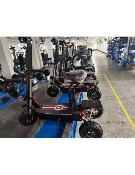 E-Scooter FALCON mit 3 Rädern, 5600 Watt, 3 Motoren, 60V 31Ah – Bild 12
