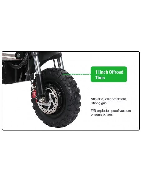 E-Scooter FALCON mit 3 Rädern, 5600 Watt, 3 Motoren, 60V 31Ah – Bild 22