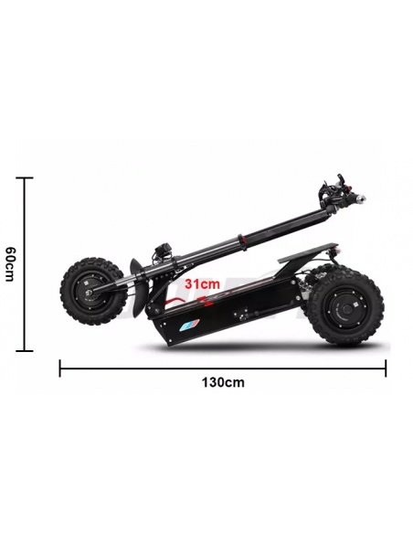 E-Scooter FALCON mit 3 Rädern, 5600 Watt, 3 Motoren, 60V 31Ah – Bild 25